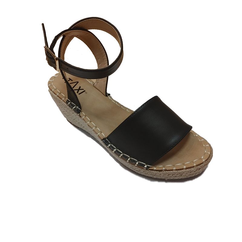 MADISON-02 ladies wedge heel shoe w/ wrap around ankle
