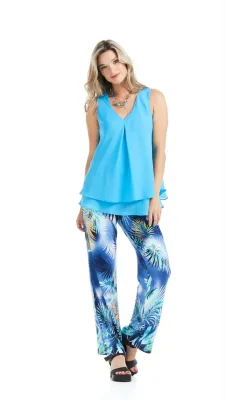 TF2 Ladies chiffon sleeveless blouse