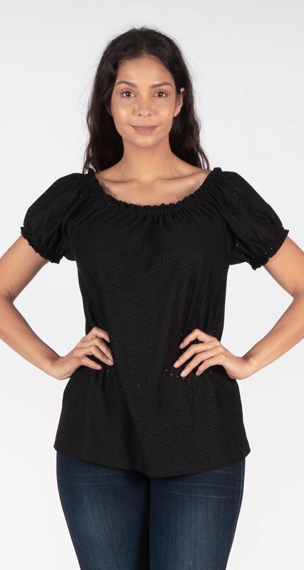 8343-1210 s/s peasant top