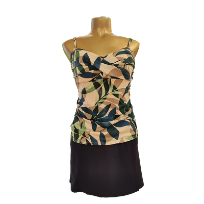 30FL5083D cami tankini w/twist