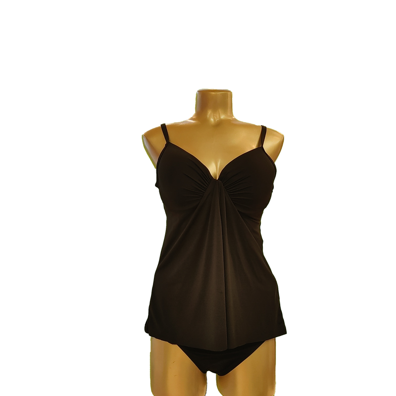 30ZZ3083 pushup drapped tankini
