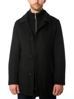 55041 mens dress jacket/over coat w/ zip off lining