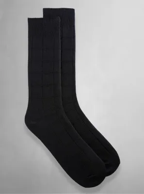 B75503 Bamboo solid dress sock