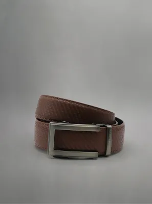 B75650 Men's woven look print belt