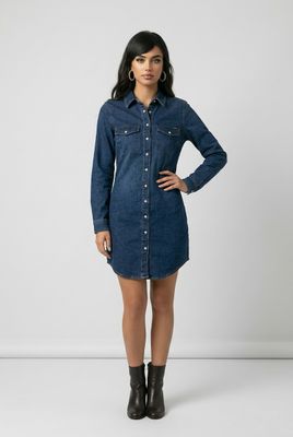 2091 Denim shirt dress