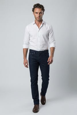 1660-6818-00 light weight mid-low waist slim leg jean