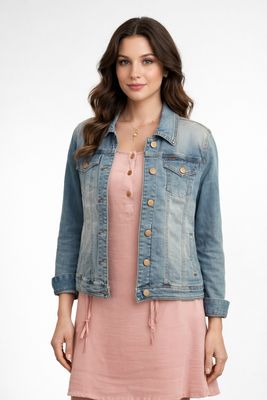 5765589400 stretch denim jean jacket