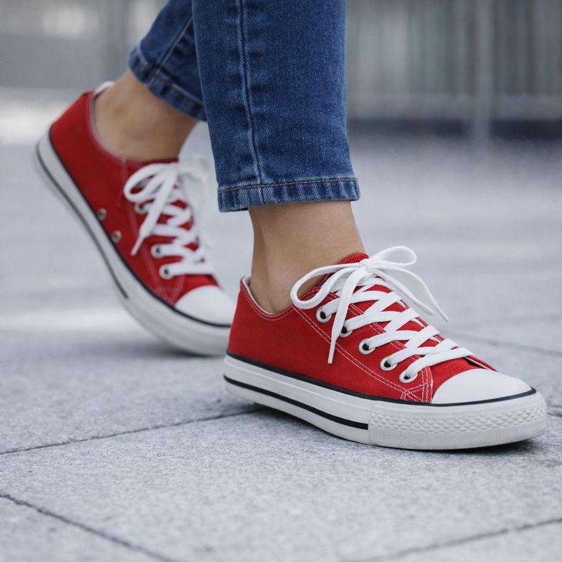 2245196R ladies canvas casual sneaker