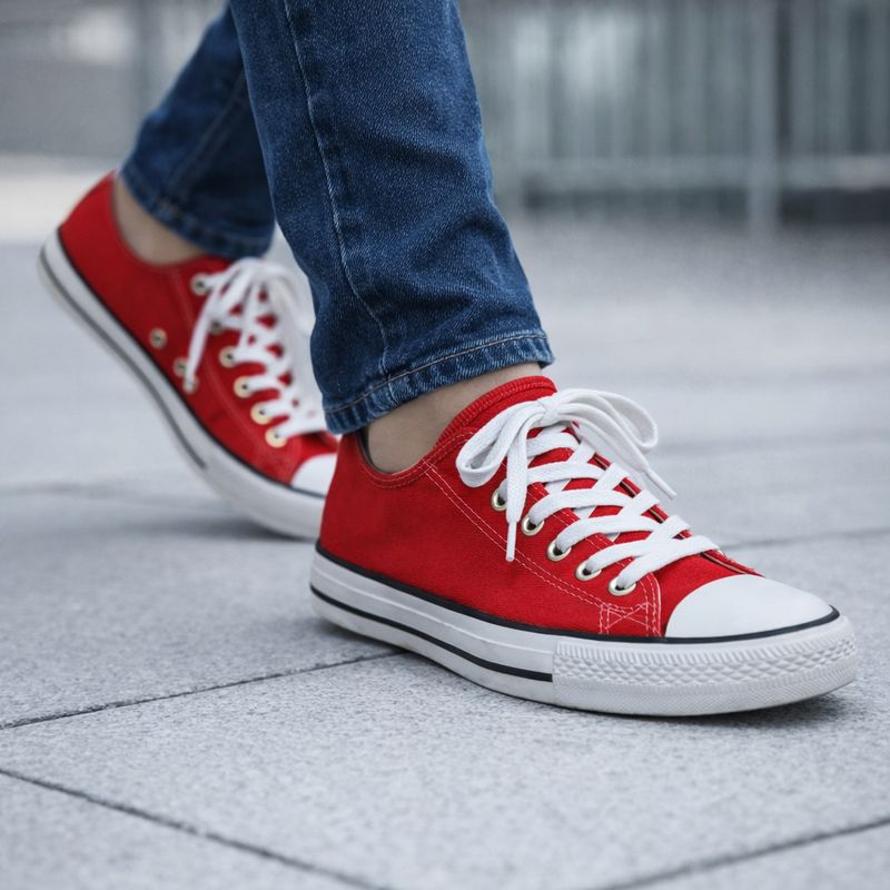 MENS2245196R mens canvas casual lace up sneaker