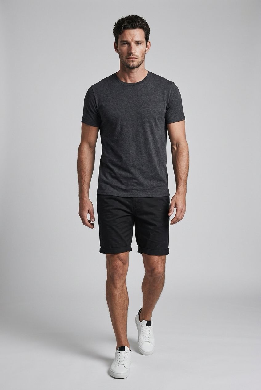 7265050 mens stretch recycled microfiber shorts