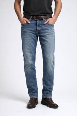 144461 men's straight leg denim jeans