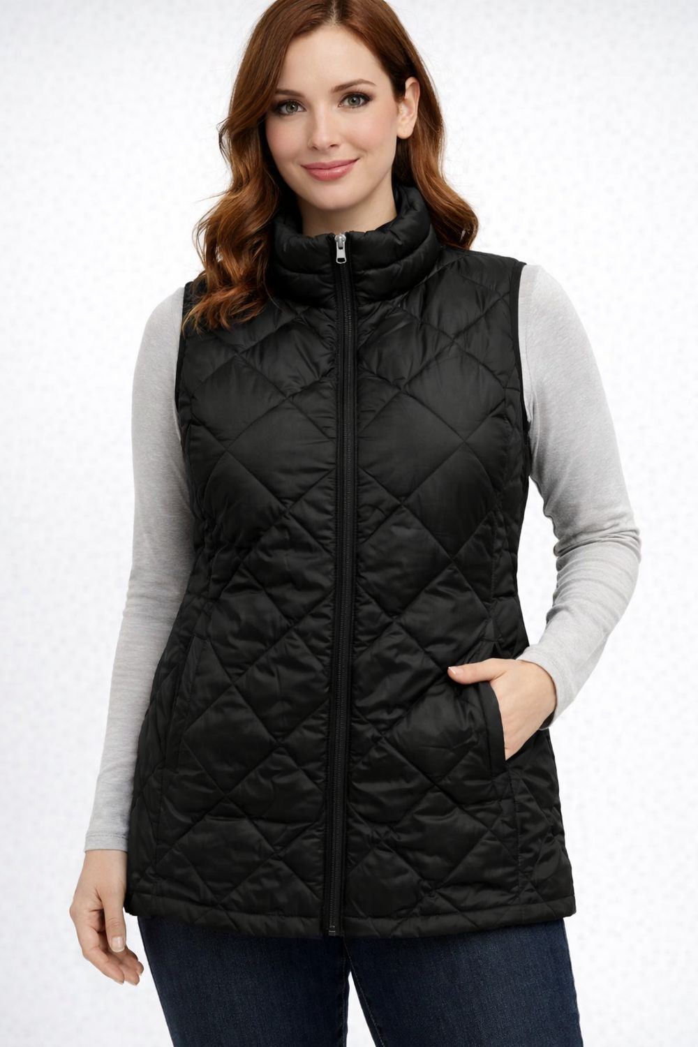 8368572 Ladies ultralight vest w/pockets
