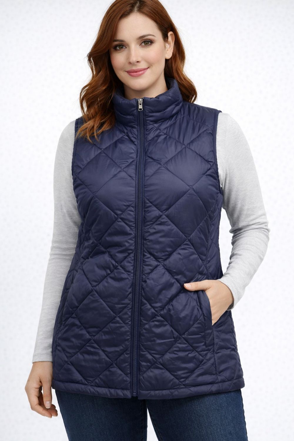 8368572 Ladies ultralight vest w/pockets