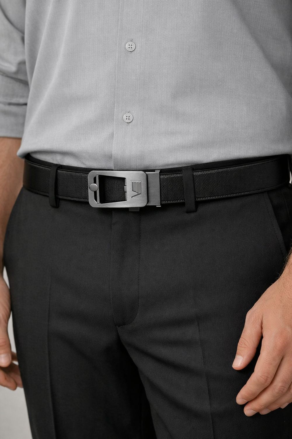 B75649 Men's leather belt
