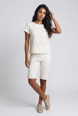 CP607 stretch walking shorts w/pockets and side detail