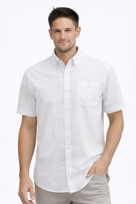 7464005 solid short sleeve button semi fit shirt 7464005 solid short sleeve button semi fit shirt