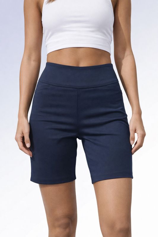 8465011 Pull on bermuda stretch short w/front pockets