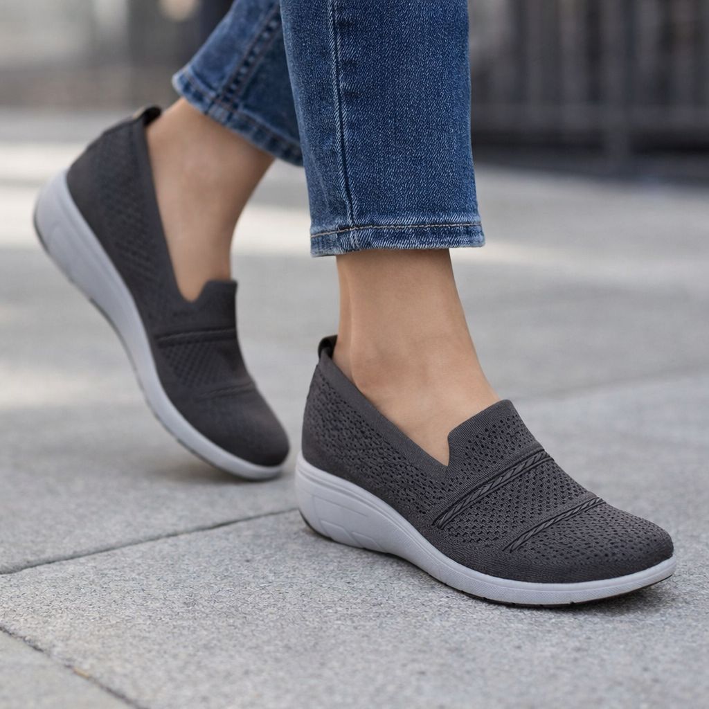 2255698 Ladies slip in stretch wedge shoe