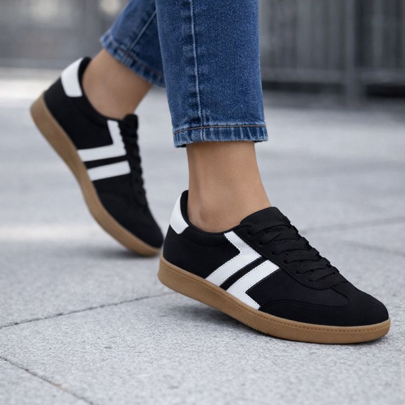 2255218L Ladies casual lace sneaker