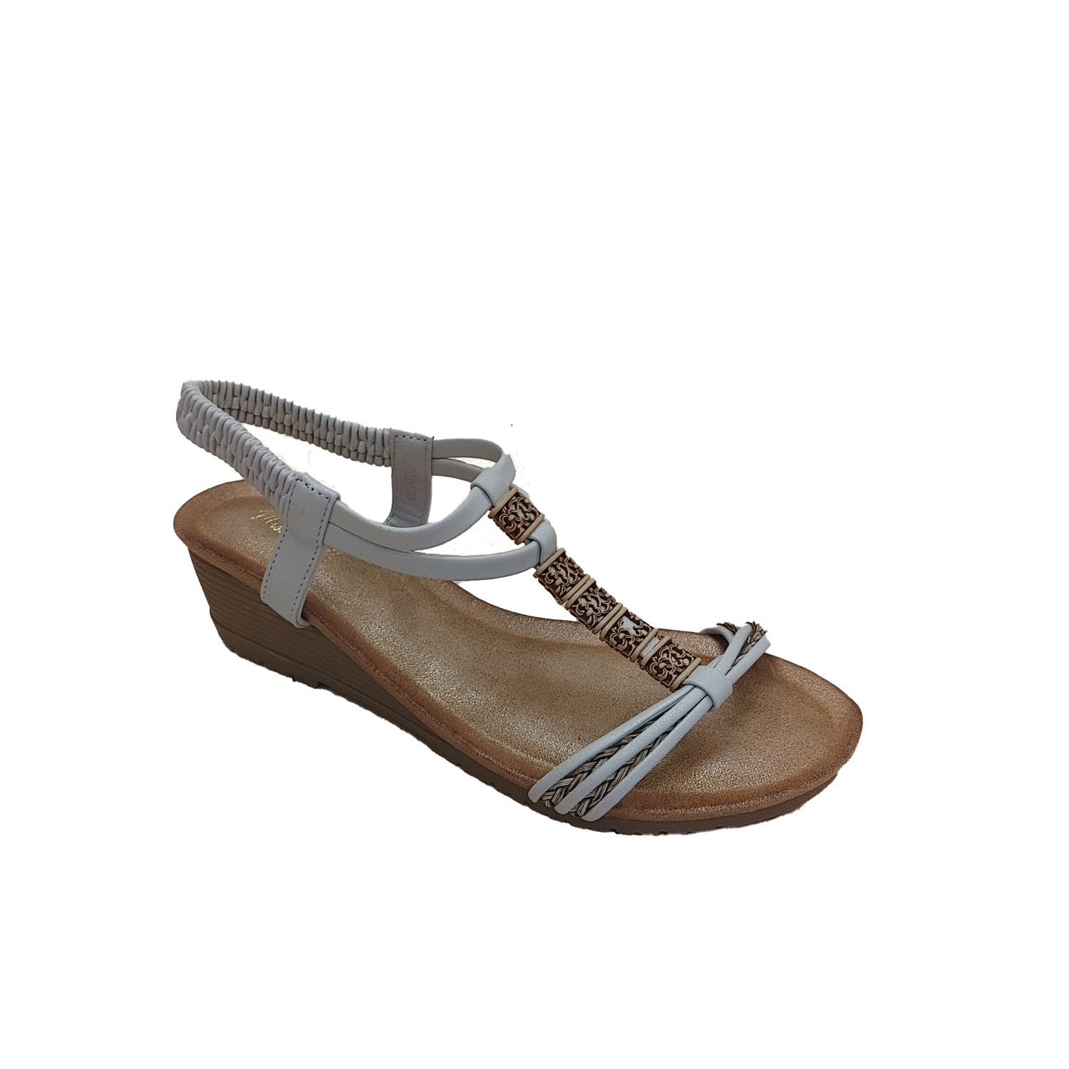 LYDIA-1 Wedge sandal w/back strap