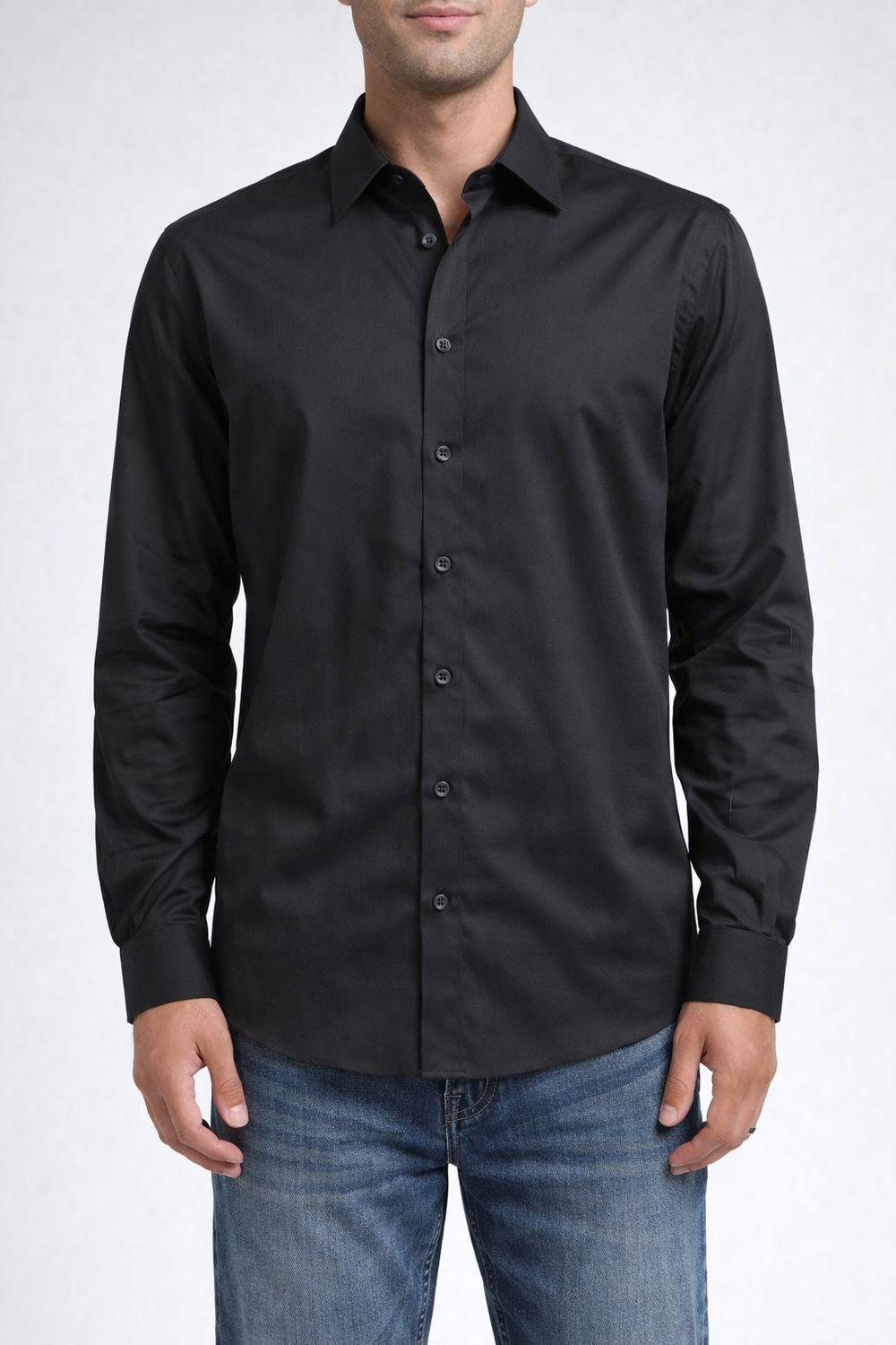 B11111 Men's long sleeve button shirt