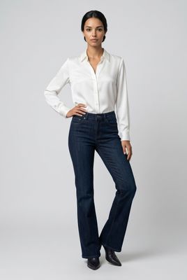 2850-7018-79 ladies Gigi bootcut regular waist stretch jean