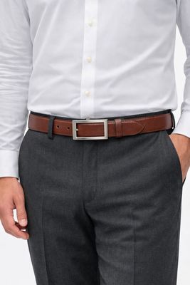 B75650 Men's woven look print belt