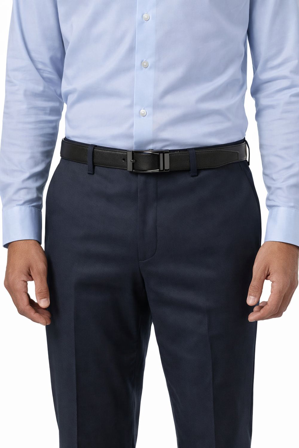 B75652 Men's leather belt