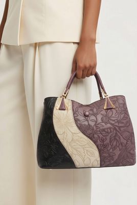 TO-1199 Top zip tote w/2 compartments and extra crossbody strap