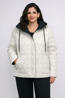 AM578 Light weight reversible zip jacket w/pockets and removeable hood