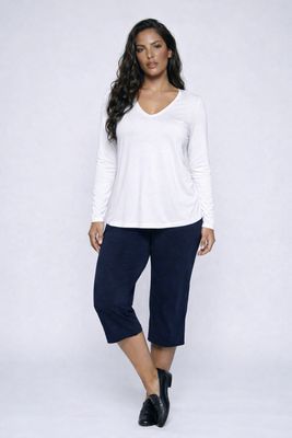 9055P Pull on petite pant w/pockets