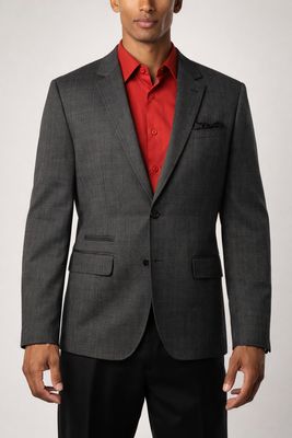 542215 Stretch print blazer jacket