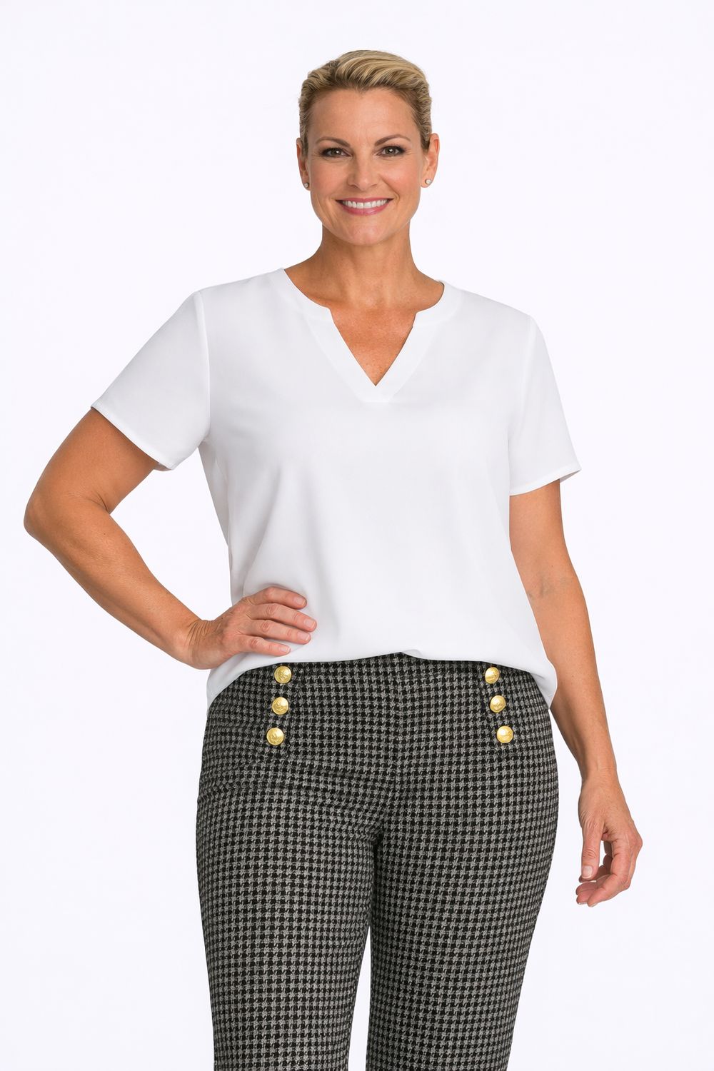 95142 Printed pant w/pockets