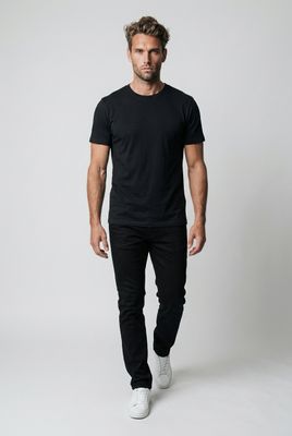 NOOS100A Basic crew neck short sleeve jersey t-shirt