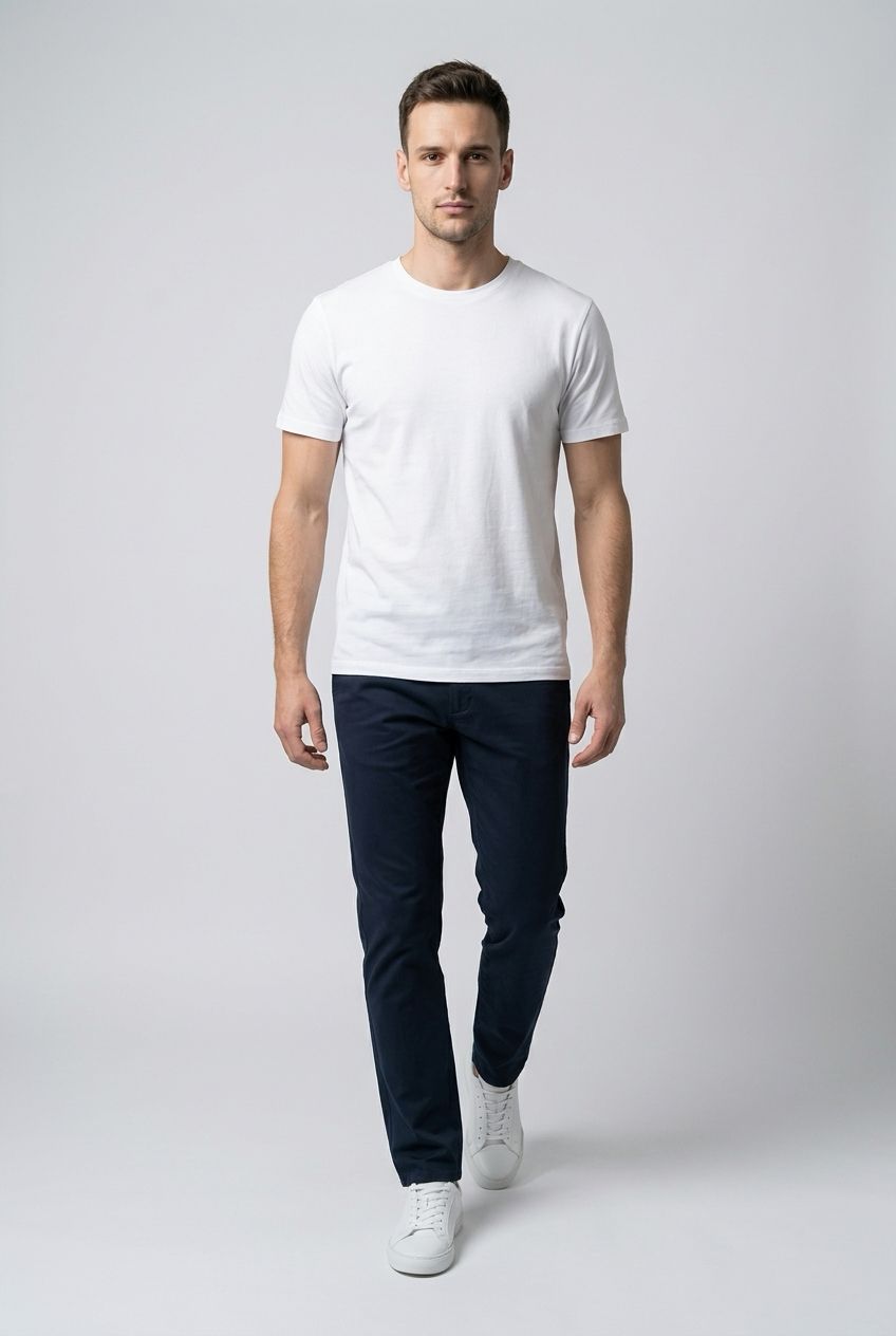 NOOS100A Basic crew neck short sleeve jersey t-shirt