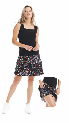 CJ2 layered print skort