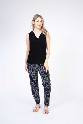 VC6000 Pull on printed ankle pant w/pockets