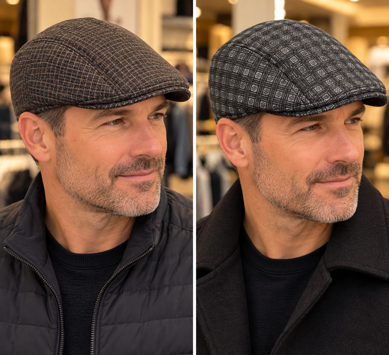 SO-2059 Men's bakerboy print hat