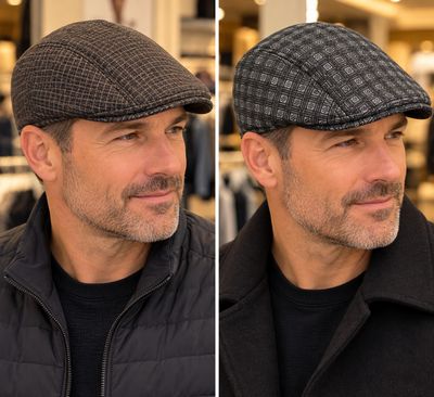SO-2059 Men's bakerboy print hat