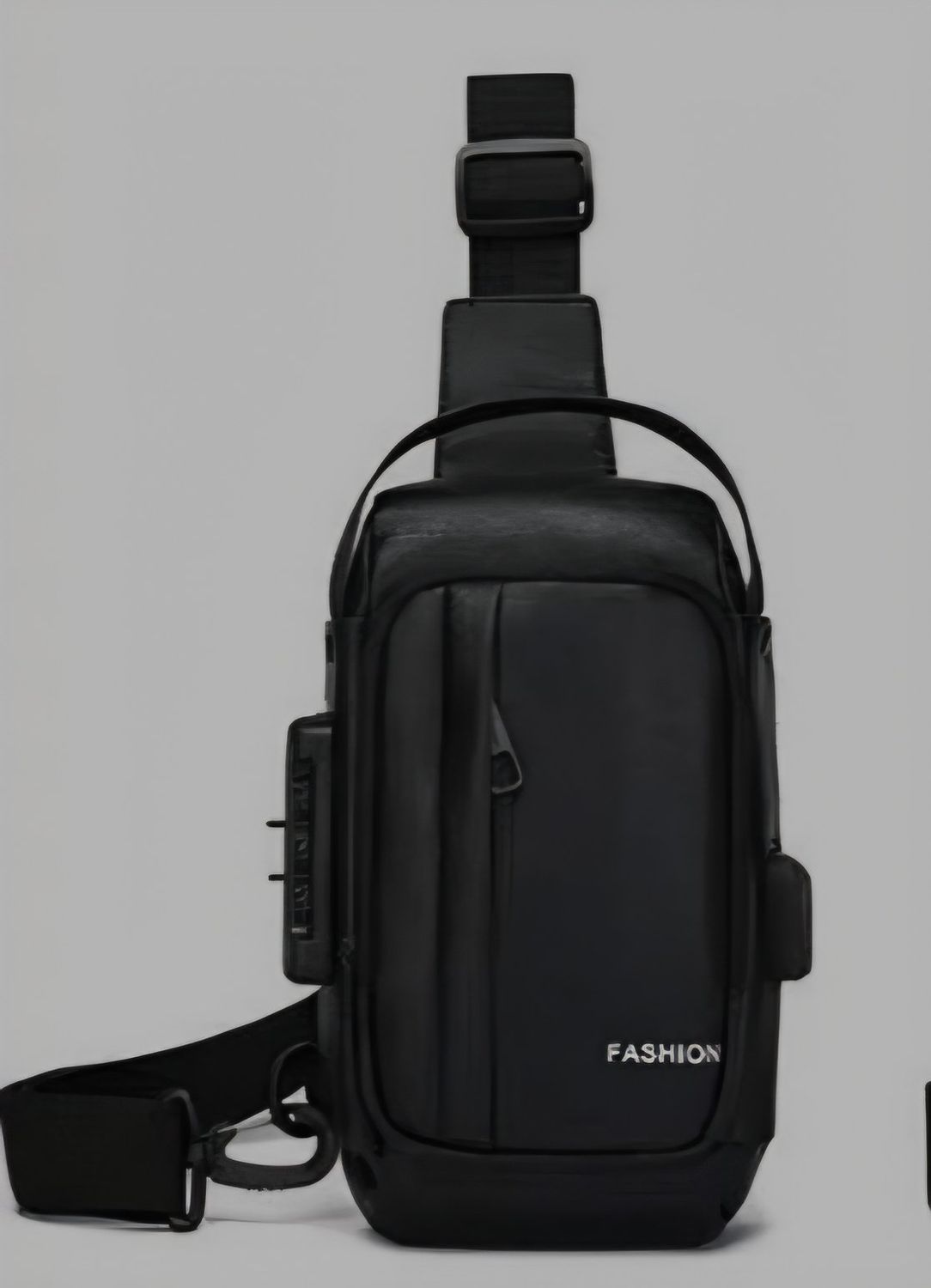 BA-606 Leather sling bag with lock