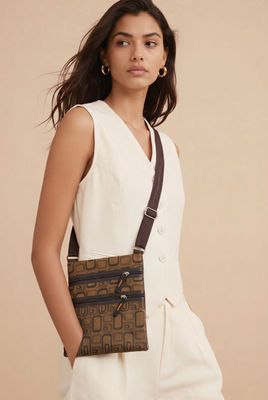 CL-13024 cross body printed signature letter bags