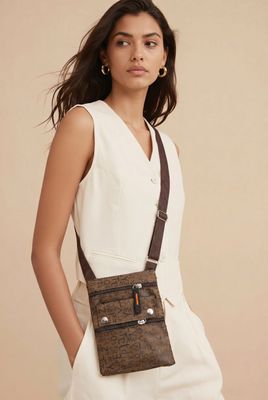 CL-13023 cross body printed signature letter bags
