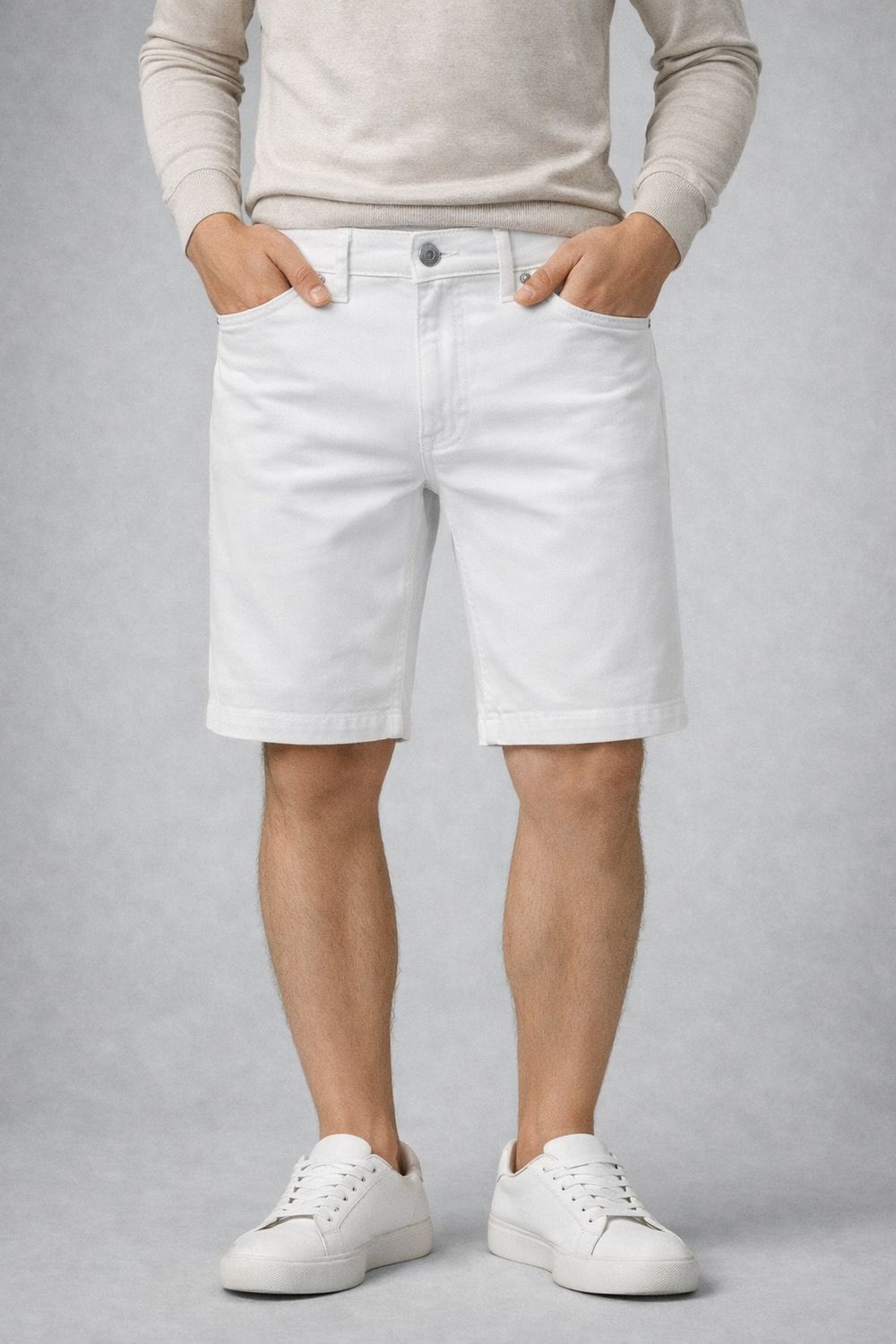7665600 Flex twill 5 pocket slim fit shorts w/ 10" inseam