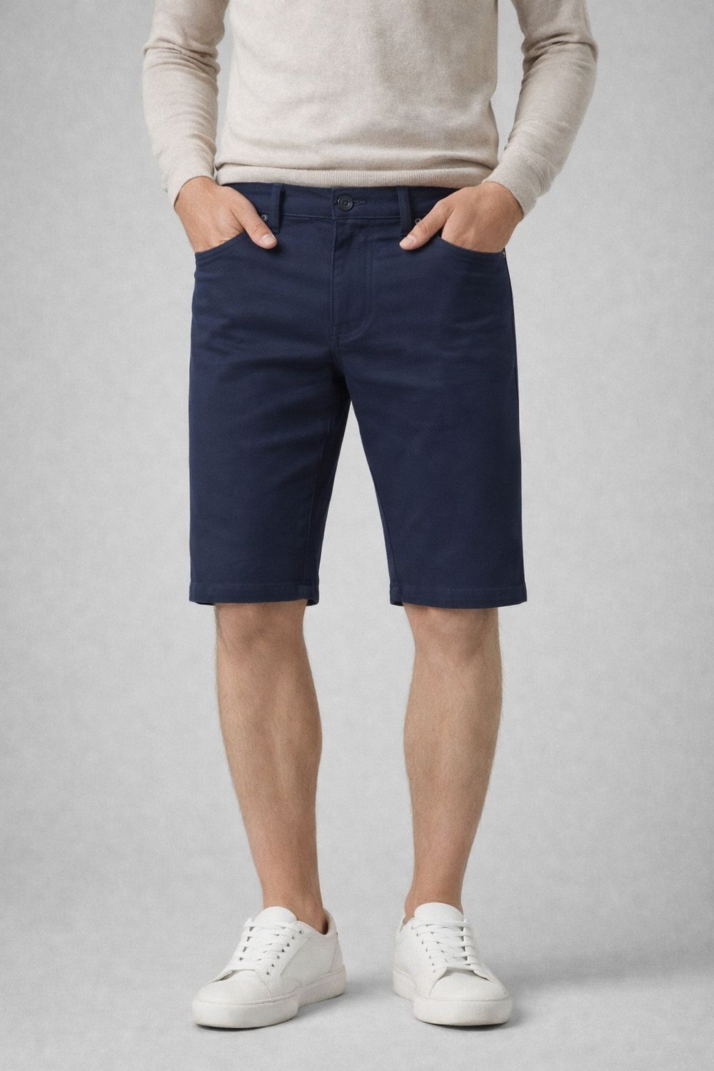 7665600 Flex twill 5 pocket slim fit shorts w/ 10" inseam