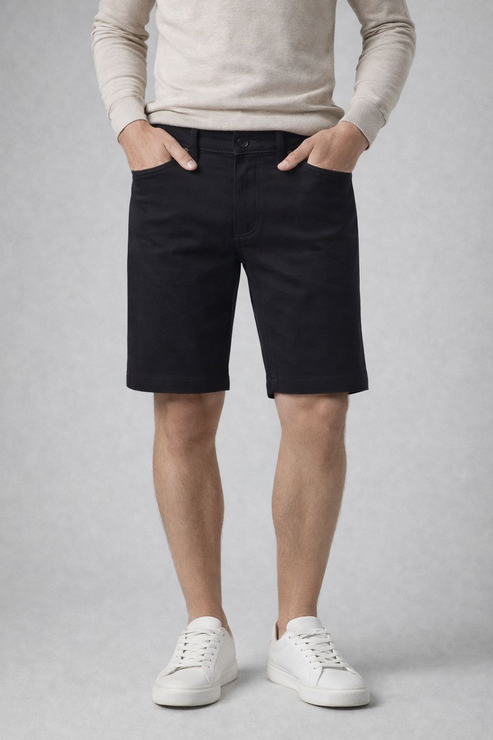 7665600 Flex twill 5 pocket slim fit shorts w/ 10" inseam