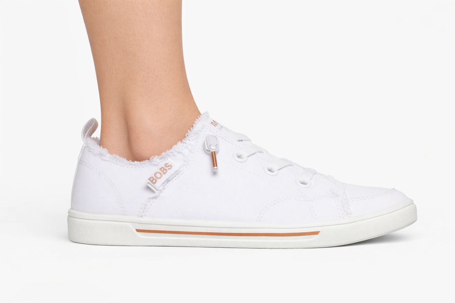 114150/WHT Memory foam vegan sneaker