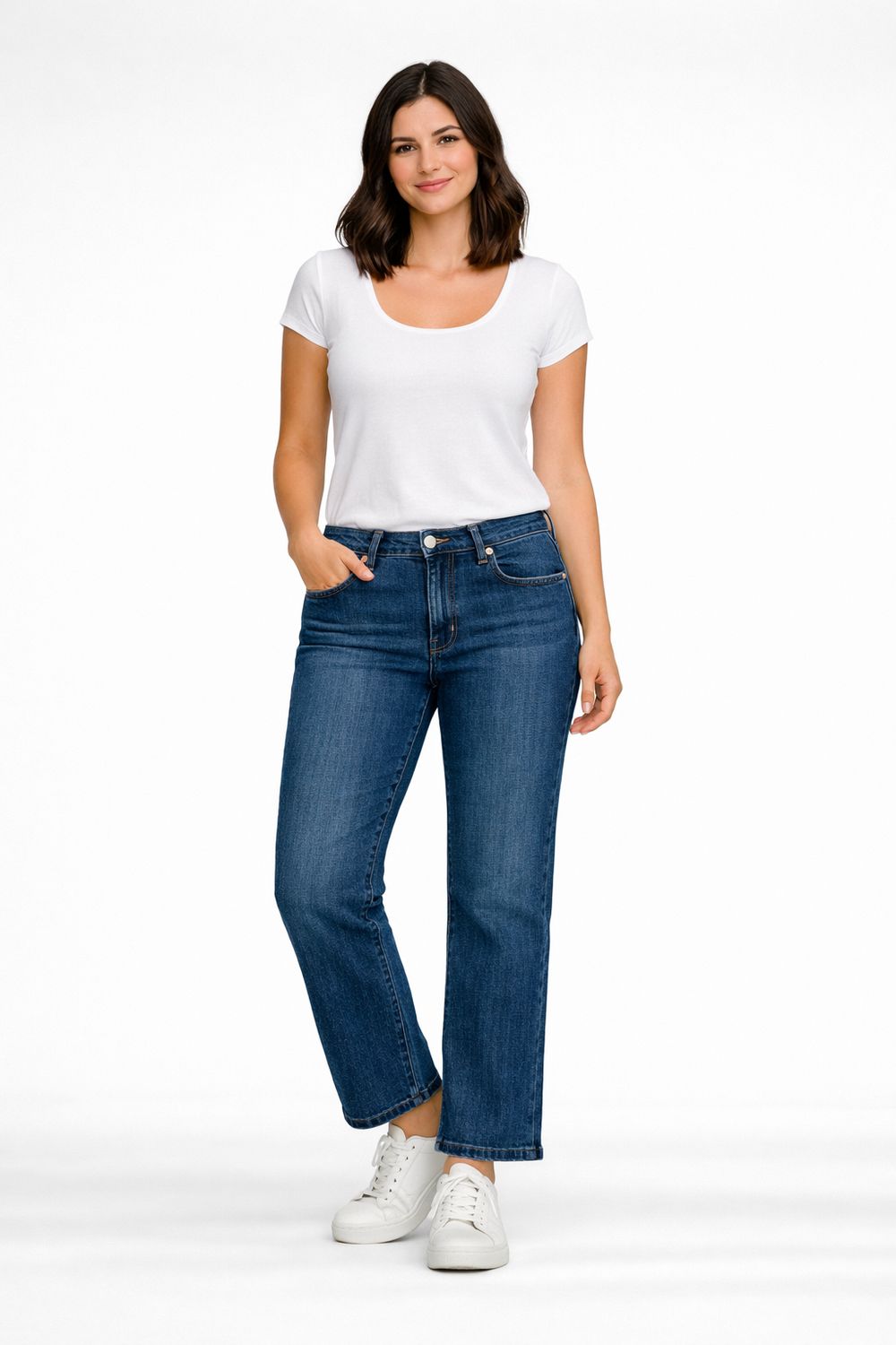 1156-7665-20 Bootcut jean that sits at waist