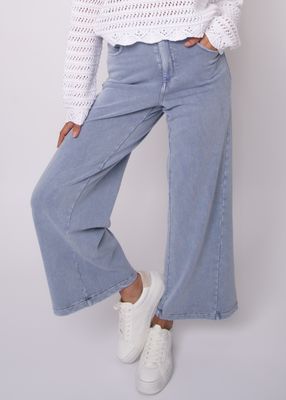 43F026SO Denim look french terry 5 pocket pant