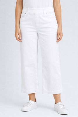 8666035 Pull-on stretch wide leg cropped jean 8666035 Pull-on stretch wide leg cropped jean