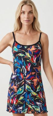 500 Spaghetti strap print dress